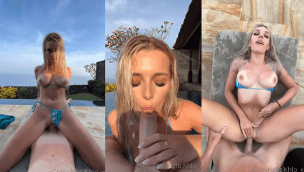 Khloe Knowles Poolside Sextape Video Leaked