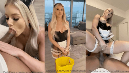 ScarlettKissesXO Sexy Maid Fucks Boss Video Leaked