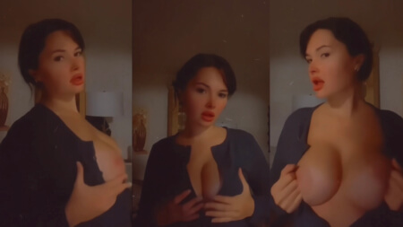 Anawhiterose Hot Black Suit Strip Nude Teasing Video Leaks