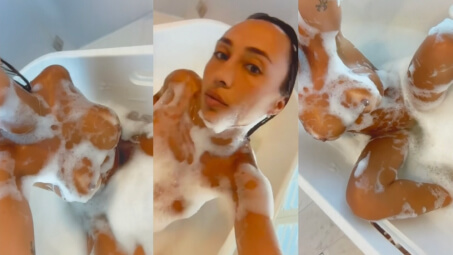Astrid Nelsia Naked Body Bubble Bath Nude Video Leaks