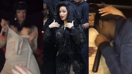 Cardi B Shows Her Breasts in a Nightclub Nude Video Leaks
