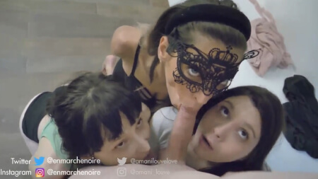 EnMarcheNoire Live Blowjob Foursome Porn with Amani Louve Video Leaks