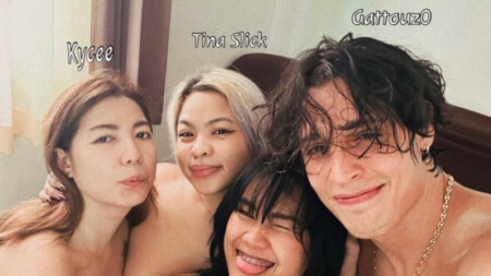 Gattouz0 Sextape Foursome with Filipino girls Tina Slick - Kaycee - Queen Mia Porn Video Leaks