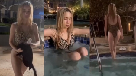 Lil Tay Pool Leopard Swimsuit Cute Asian Girl Porn Video Leaks
