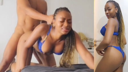 Malia Lenoir Black Ebony Porn Hot Blue Lingerie Sex Video Leaks
