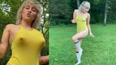 Miley Cyrus Sextape Big Nipples Play Nude Video Leaks